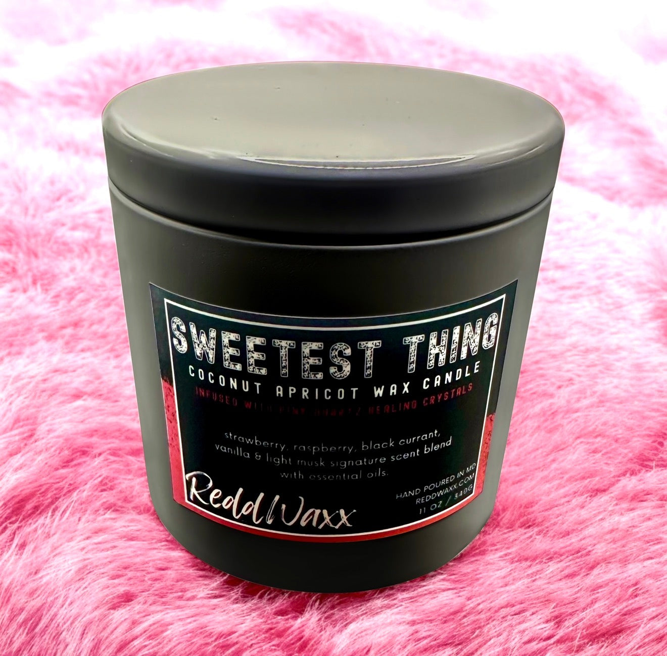 Sweetest Thing Clean Burning, Healing Crystal Infused Candle