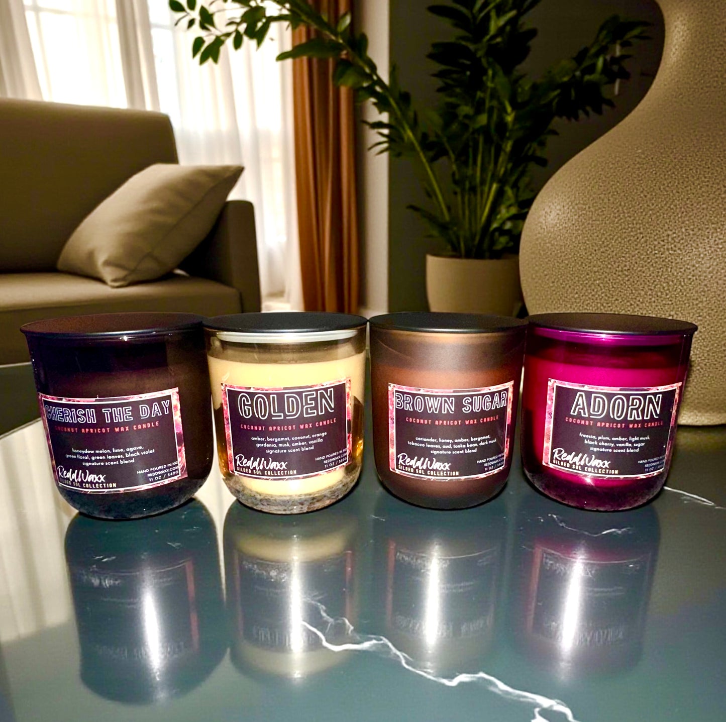 Golden Clean-Burning Candle