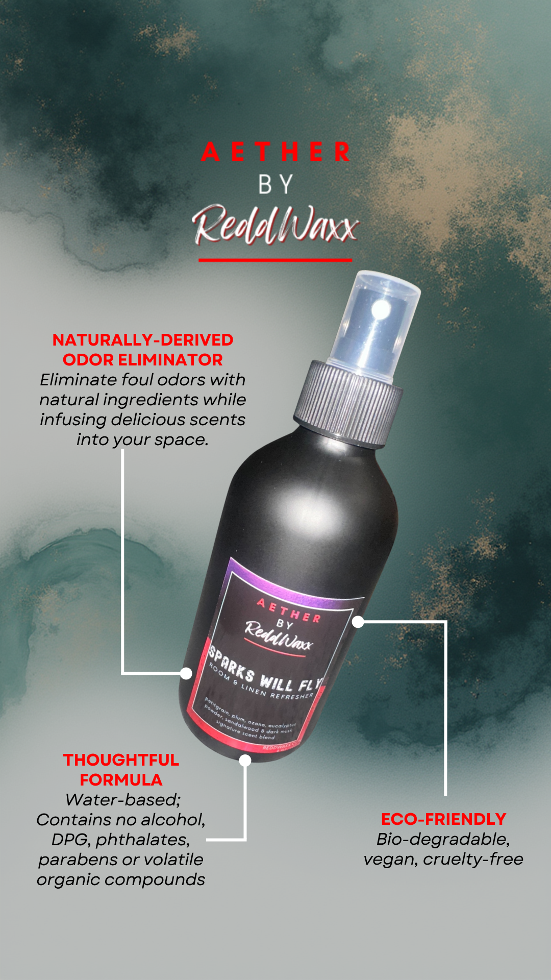 Sparks Will Fly Room and Linen Refresher