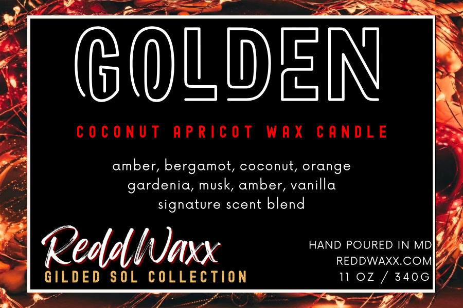 Golden Clean-Burning Candle