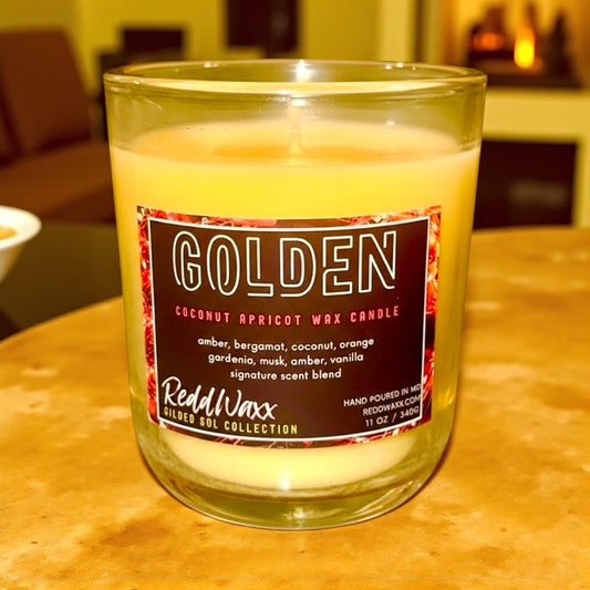 Golden Clean-Burning Candle